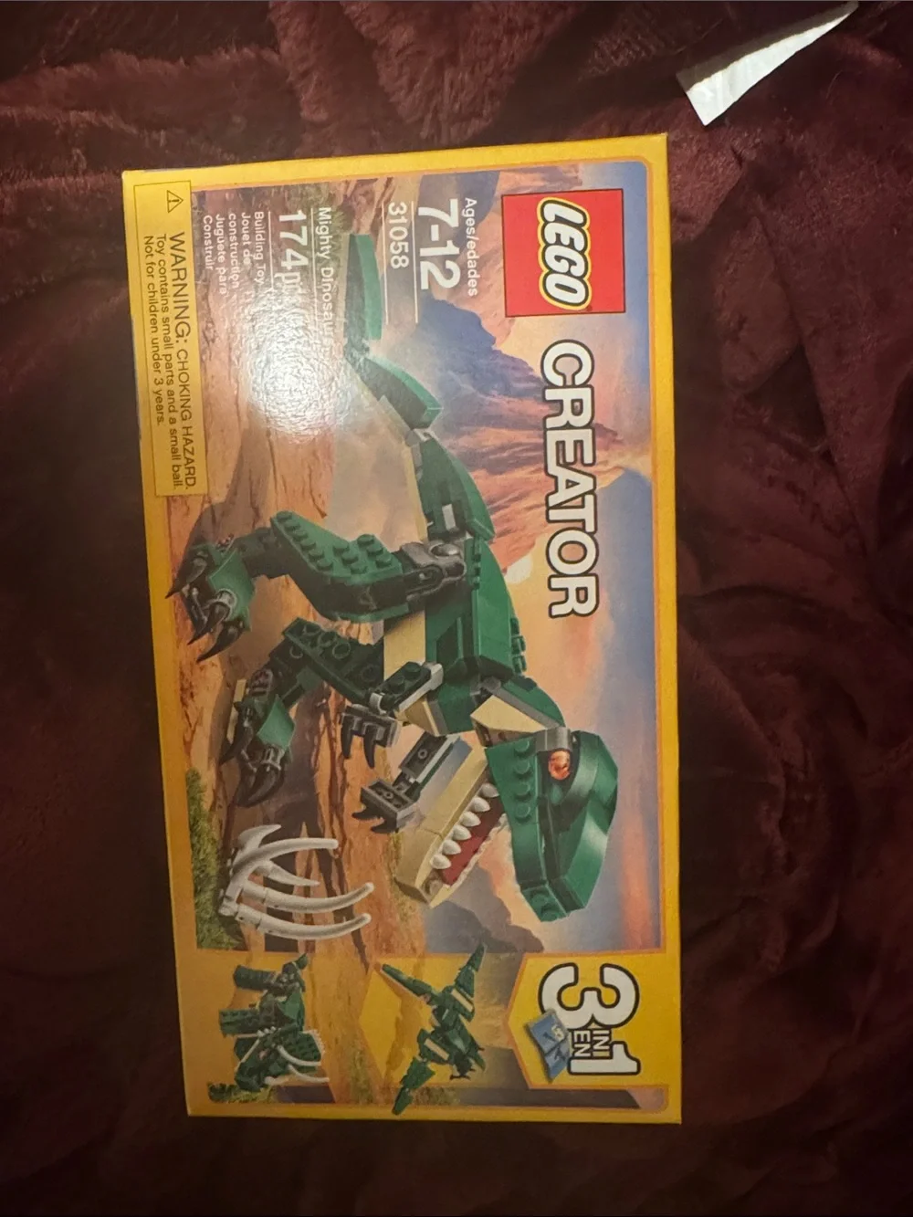 LEGO Creator Green Dinosaur 3-in-1 Building Set (never opened)